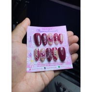 Press on nails pink fuchsia