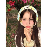 Fashion Sweet Girls Knitted Crocheted Turban Head Kerchief Hair Bandana Headwear
