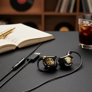 Poemax UT01 USB 7.1 gaming earphones, 2.5m wired in-ear headset with mic, plug & play for PC/laptop 