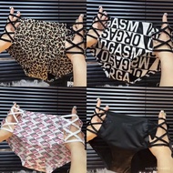 [Sexy Leopard Print] Panties Women Leopard Print Panties Black Briefs Sexy Panties Charming Panties 