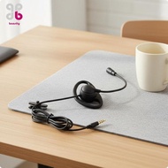 [Baosity] Customer Service Headset Wired Ear Hook Headphone Adjustable Office In-ear Headset for Cal