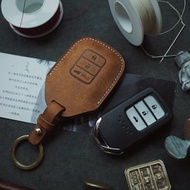 純手工牛皮本田Honda車鑰匙套 顏色款式可客製化 可訂製刻字禮物