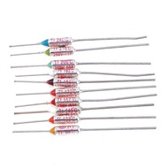 MISSYU 10pcs 95°C/133°C/145°C/157°C/172°C/184°C/192°C/200°C/216°C/240°C Thermal Fuse MISSYU
