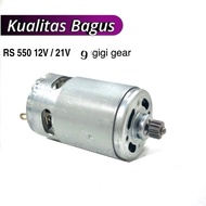 Motor RS 550 Dynamo DC 12V/21v 9 teeth
