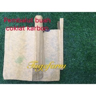 Pembalut Pelam / Pembalut buah Coklat berlilin / 50 pcs / 2 lapis / Sarung buah / Fruit Cover / Vege