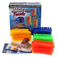 Ready stock Magic Tracks Led Racing Toy 220pcs Race Track + 1pc LED Car