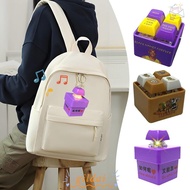 GILDAI Portable Press Keychain, So What Can ? Voice Luminous Answer Me Button Pendant Toy, Creative 