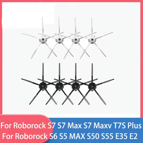 Side Brush For Roborock S5, S5 Max, S6 MaxV, S6 Pure, E4, E5, S51, S52, S55S7 S70 S7Max T7S T7S Vacu
