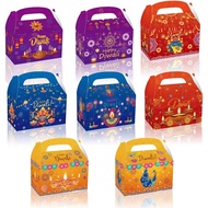 12 Pcs Happy Diwali Gift Boxes, diwali Sweet Treat Boxes Indian Festival of Lights Party Boxes Goodi