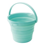 Isetou Folding Bucket Soft Bucket Type 8 Mint Green 8L W 32.8 x L 30.0 x H 4.9~22.2cm Made in Japan 
