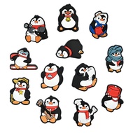 jibbitz crocs crocs jibbitz set crocs jibbitz PVC Soft Rubber Penguin & Flower Shoe Buckles - Garden