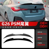 Berkenaan untuk 2020+ BMW 4 Series G26 Empat Pintu Model PSM Spoiler Belakang Spoiler Sayap Tetap Pe