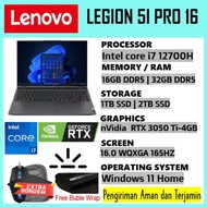 Baru.... laptop gaming lenovo legion 5i Pro intel core i7 32GB DDR5