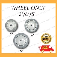 3", 4", 5" HEAVY DUTY PRU GREY PU CASTOR/CASTER ROLLER RODA WHEEL/REPLACEMENT TROLLEY TROLLEY WHEEL