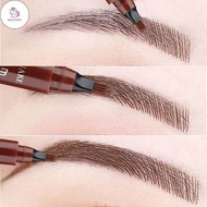 UN 4 Point Eyebrow Pencil Waterproof Liquid Eyebrow Pen Makeup Long Lasting 4 Fork Tip Brow Pen Cosm
