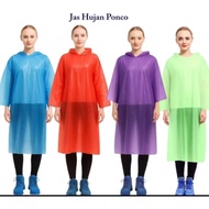 HDPE Plastic Poncho Raincoat Long Sleeve Economical Plastic Raincoat