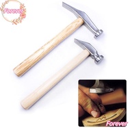FOREVER Nail Hammer, All-steel+Wood Handmade Percussion Hammer, Portable Shoe Repair Knocking Shoe H