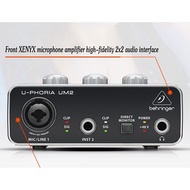 ♧Behringer U-Phoria UM2 / UMC22 /UMC 404HD USB audio interface preamplifier sound card with 48V micr