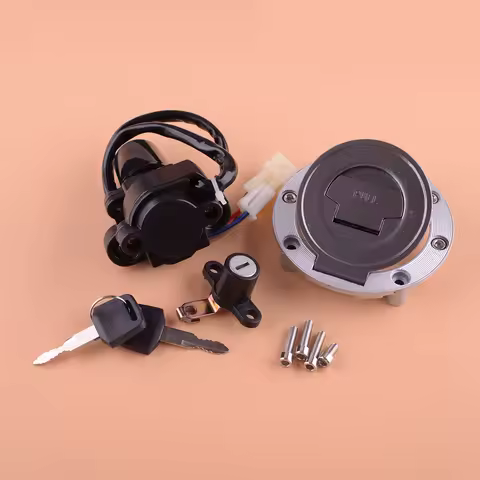 Motorcycle Ignition Switch Seat Gas Cap Lock Key Kit Fit for Yamaha FJ1300 FZ1 FZ07 FJ09 FZ09 FZ6 FZ