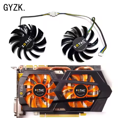 New For ZOTAC GeForce GTX660ti 660 650ti 560 AMP! Edition Graphics Card Replacement Fan