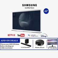 Samsung 43 Inch LS01B The Serif 4K QLED Smart TV (2022) 3 Ticks QA43LS01BAKXXS | Detachable stand 360 All around design