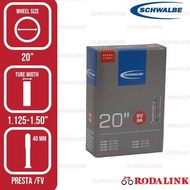 Schwalbe Bicycle Inner Tube 20X1.125-1.50 40MM FV/SV6