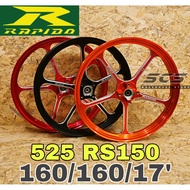Sport Rim RAPIDO FG 525 1.60/1.60/17' FORGED SPORT RIM FG525 Honda RS150 Supra GTR RS
