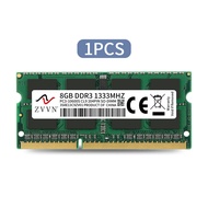 แล็ปท็อปโน๊ตบุ๊คหน่วยความจำ ZVVN 8GB DDR3 1333 (PC3 10600) 204-Pin 1.5V SO-DIMM RAM รุ่น