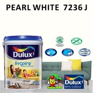 7236J PEARL WHITE ( 18L ) DULUX INSPIRE INTERIOR SMOOTH SHEEN PAINT