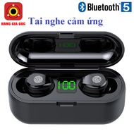 New version touch-sensitive Bluetooth 5.3 TWS F9 earbuds with mic, volume control on the earbuds