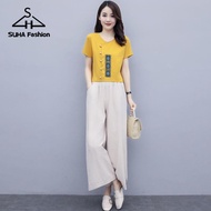 ＜918＞FGMGH  Formal Attire For Women Casual Boho Square Pants Challis Preloved Square Pants Terno Plu