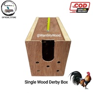 Derby Wooden Box Kulungan ng Manok - SINGLE