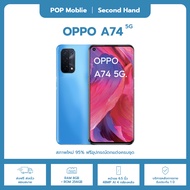 OPPO A74 5G โทรศัพท์มือถือ smart phone(มือสองสภาพใหม่97% รับประกัน 1ปี ฟรีอุปกรณ์ตกแต่งครบชุด) Blue 