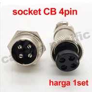 jeck jek Jack jak CB 4P Konektor CB 4pin Soket jack connector 4P Pin Kategori: Kabel & Konektor Audi