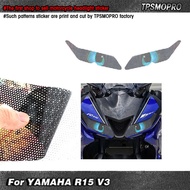 PuraAutoRepair Buy 1 get 1 Free! For YAMAHA R15 V3 Toothless Eyes Motorcycle Headlight Sticker Decal