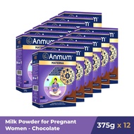 Anmum Materna Pregnancy Milk Powder Chocolate 375G x12