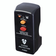 英國品牌 MASTERPLUG - RCD 漏電保護插頭 接地故障斷路器 黑色 PRCDKB-MP