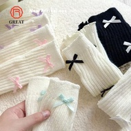GREAT Children's Sock Covers, Bow Knitted Knitted Sock, Acrylic Warm Leg Socks