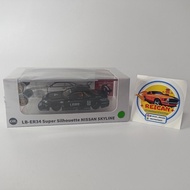 CM MODEL - LB-ER34 SUPER SILHOUETTE NISSAN SKYLINE (BLACK)