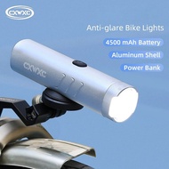 CXWXC Bicycle Front Light 900-1500 Lumen For Brompton 3SIXTY Dahon Tern Crius Folding Bike IPX6 Waterproof 4500mAh 5 Light Mode
