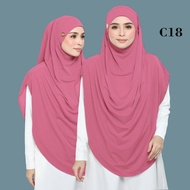 Khimar Khatija Labuh 6XL | Khimar Tali Ikat