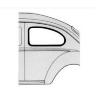 Seal quarter window fixed style w/ molding groove bug 65-77 volkswagen