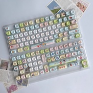 ปุ่มคีย์บอร์ดแบบปรับแต่งได้ Moa Custom PBT Material Mechanical Keyboard Hot Sublimation Five-Sided C