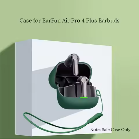 Soft Silicone Case Compatible with EarFun Air Pro 4 Plus / Air Pro 4+ Wireless Earbuds Shockproof Pr