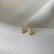 POH KONG 916/22K Yellow Gold Classic Heart Earrings