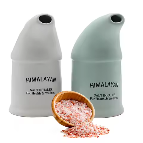 Ceramic Salt Inhaler Humidifier Convenient Himalayan Salt Atomizer For Cleaning Respiratory System A
