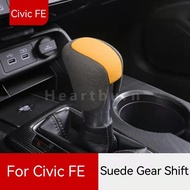 ที่ครอบหัวเกียร์หนังกลับสำหรับ Honda 11th Gen Civic FE 2022อุปกรณ์แต่งภายใน