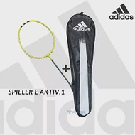 adidas spieler E Aktiv.1 高強度全碳穿線羽球拍 光芒黃+曜石黑