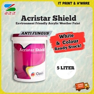 [SKK Catalog Colour] 5 LITER SKK Paint Acristar Shield Weather Shield for Exterior; Cat Luar Tahan K