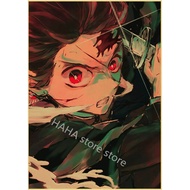 Anime Posters Jujutsu Kaisen Chainsaw Man Banana Fish Retro Room Bar Cafe Decor Art Wall Painting Po